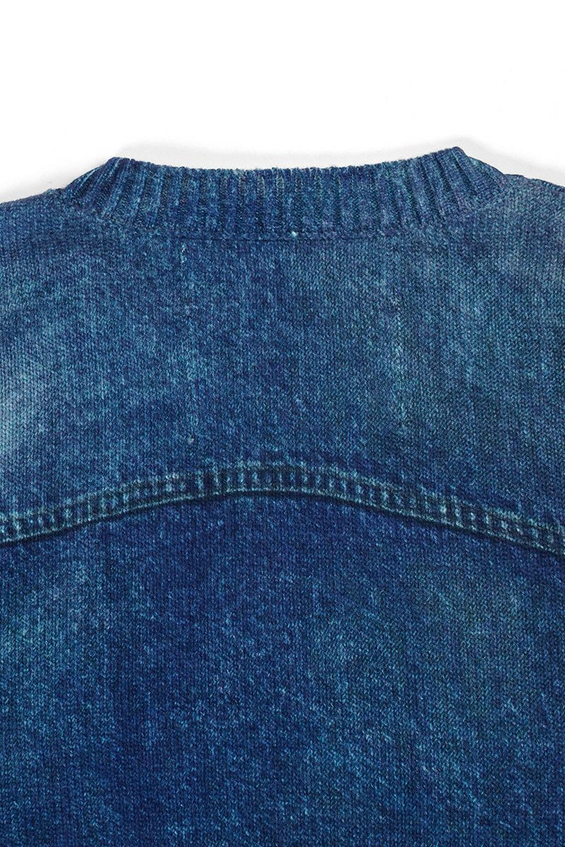 DAIRIKU(ダイリク) Tuck In Denim Transcription Knit 25AW K6