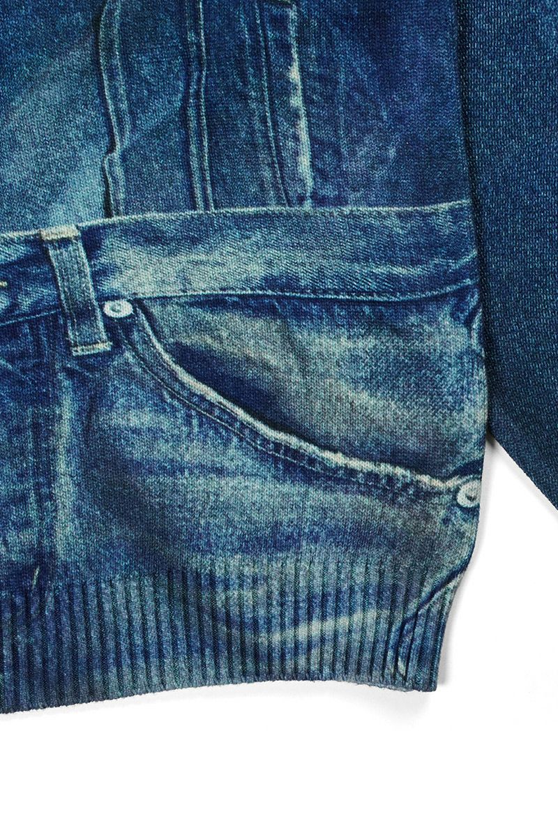 DAIRIKU(ダイリク) Tuck In Denim Transcription Knit 25AW K6