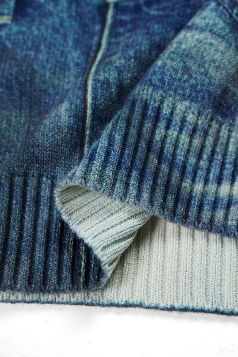 DAIRIKU(ダイリク) Tuck In Denim Transcription Knit 25AW K6