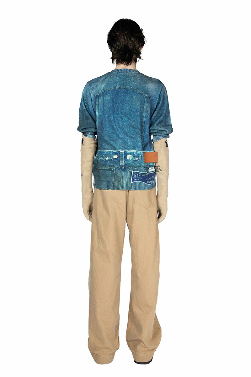 DAIRIKU(ダイリク) Tuck In Denim Transcription Knit 25AW K6