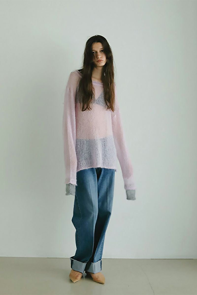 ETRE TOKYO(エトレトウキョウ) スーパーキッドモヘヤニットプルオーバー 1225411035