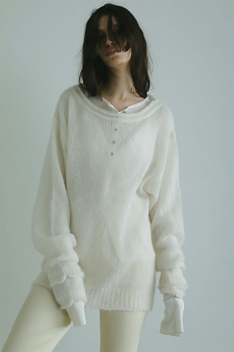 ETRE TOKYO(エトレトウキョウ) スーパーキッドモヘヤニットプルオーバー 1225411035