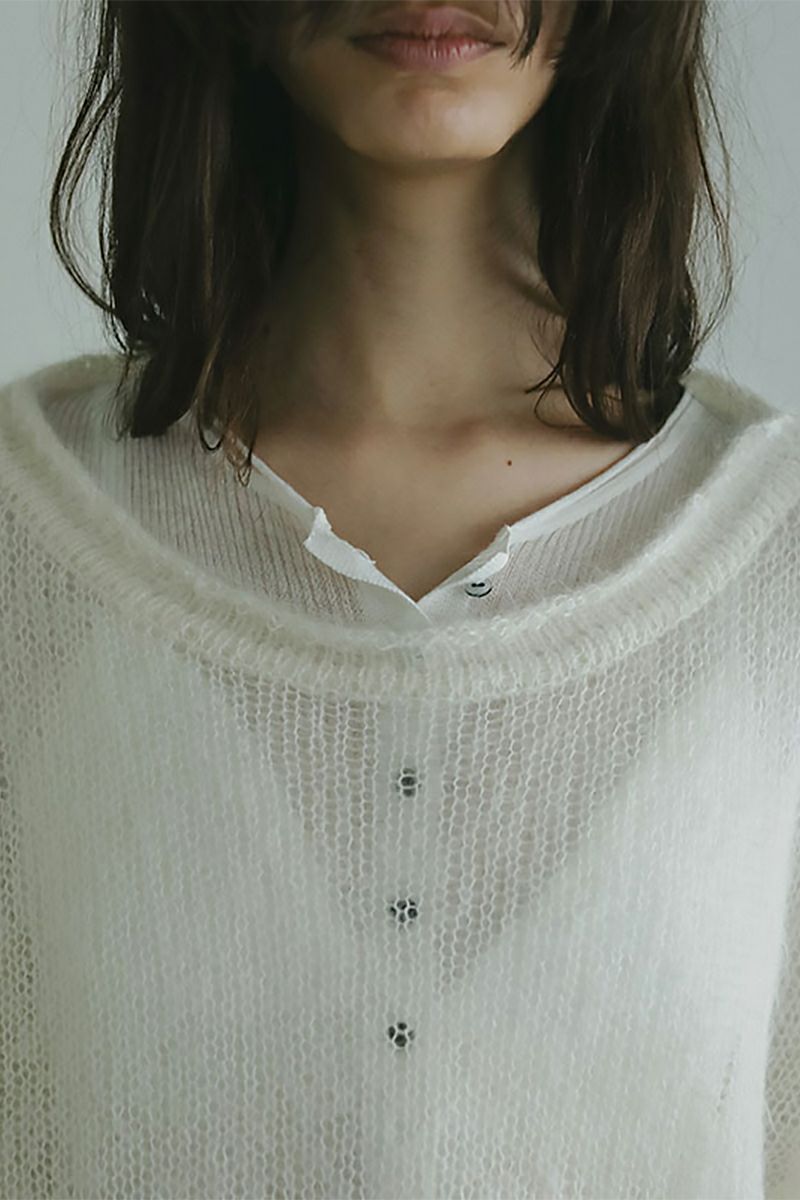 ETRE TOKYO(エトレトウキョウ) スーパーキッドモヘヤニットプルオーバー 1225411035