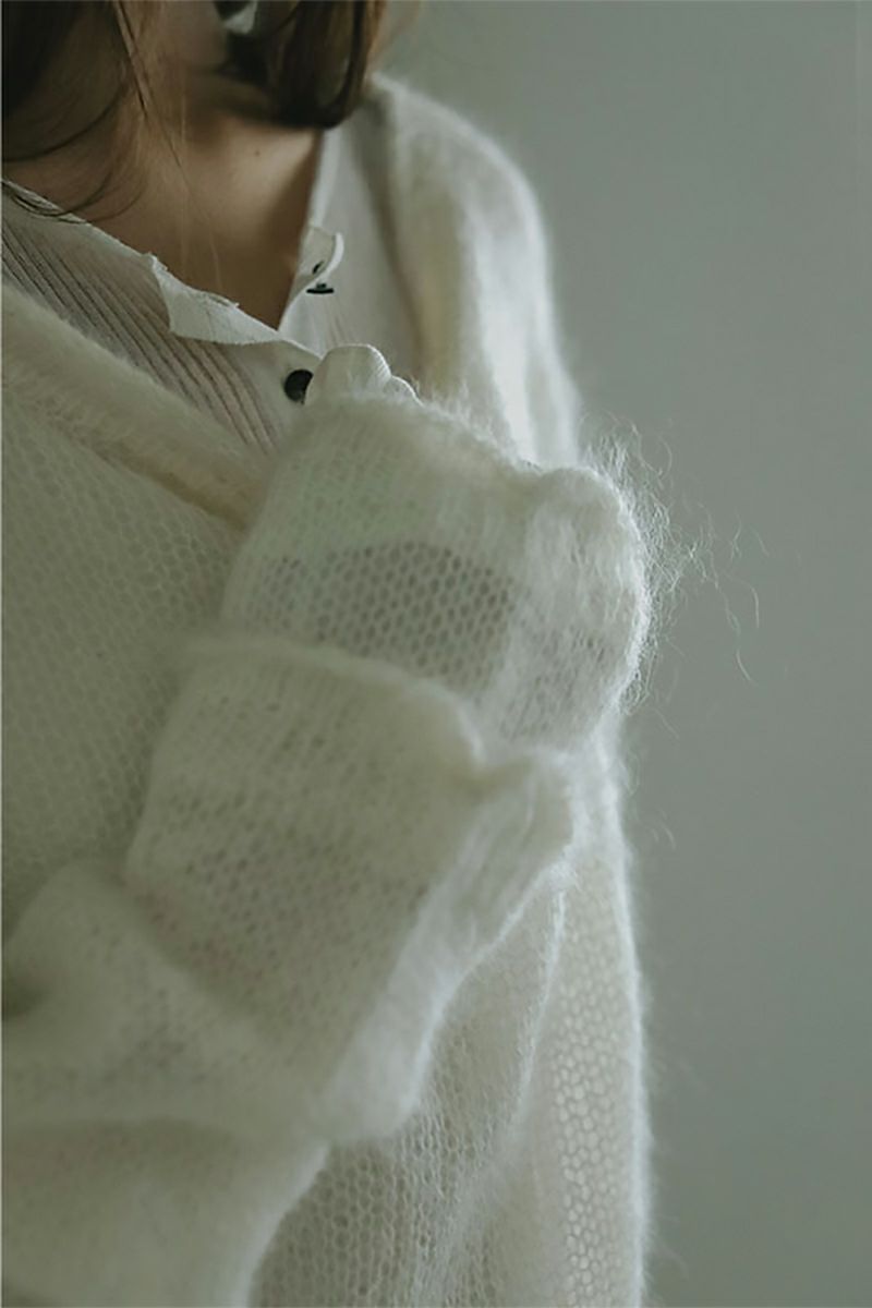 ETRE TOKYO(エトレトウキョウ) スーパーキッドモヘヤニットプルオーバー 1225411035