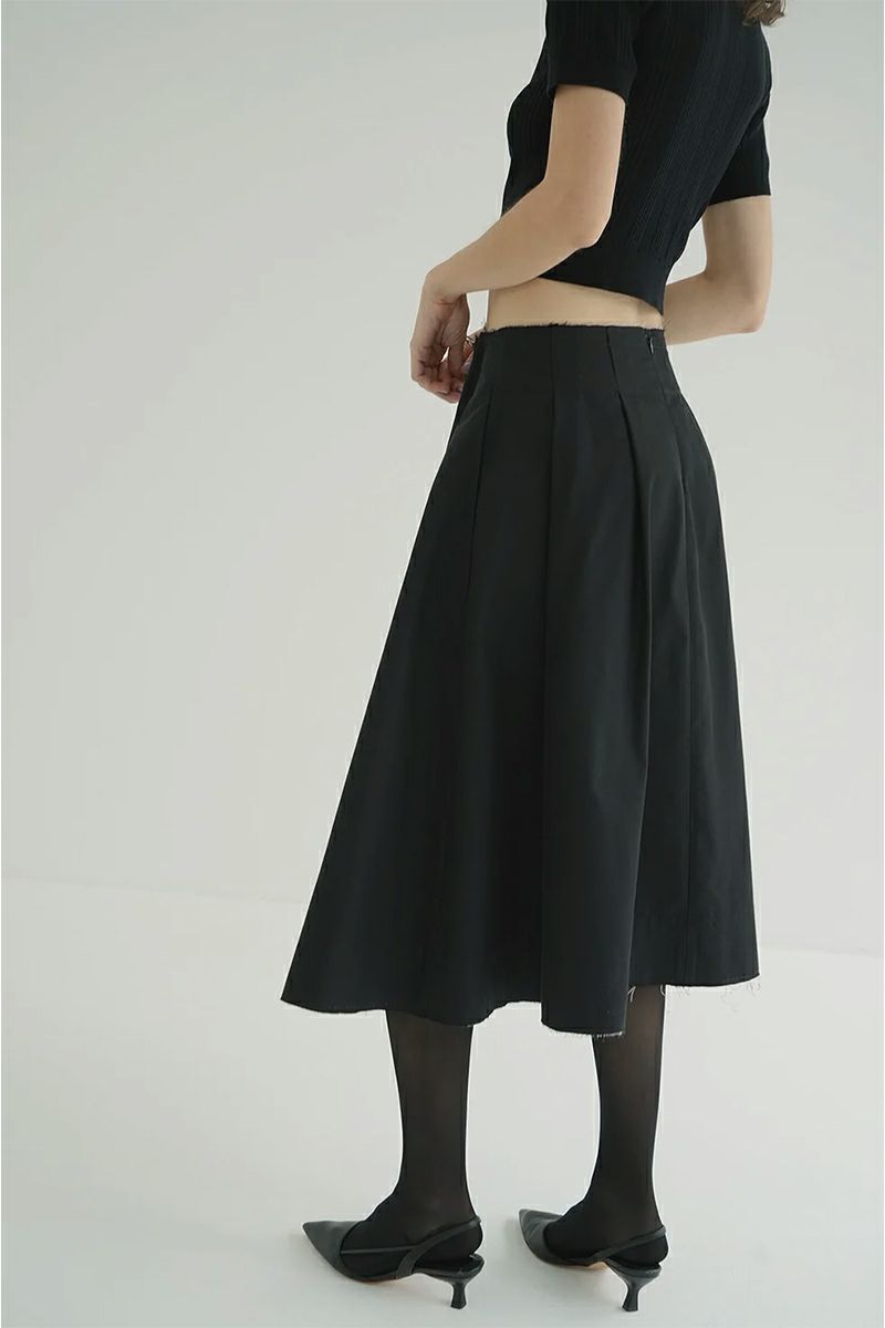 CLANE(クラネ) TUCK DETAIL FLARE SKIRT タックディティールフレアスカート 19109-6042
