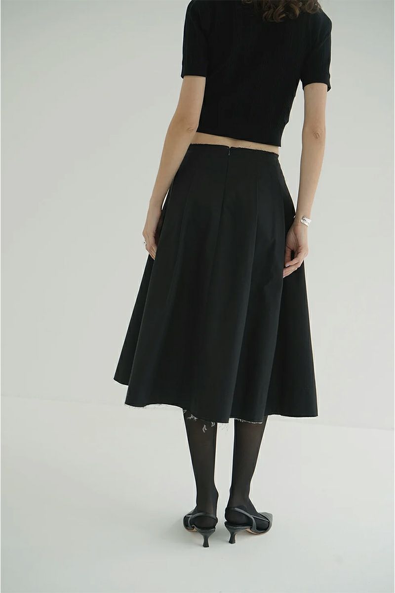 CLANE(クラネ) TUCK DETAIL FLARE SKIRT タックディティールフレアスカート 19109-6042