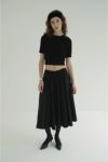 CLANE(クラネ) TUCK DETAIL FLARE SKIRT タックディティールフレアスカート 19109-6042