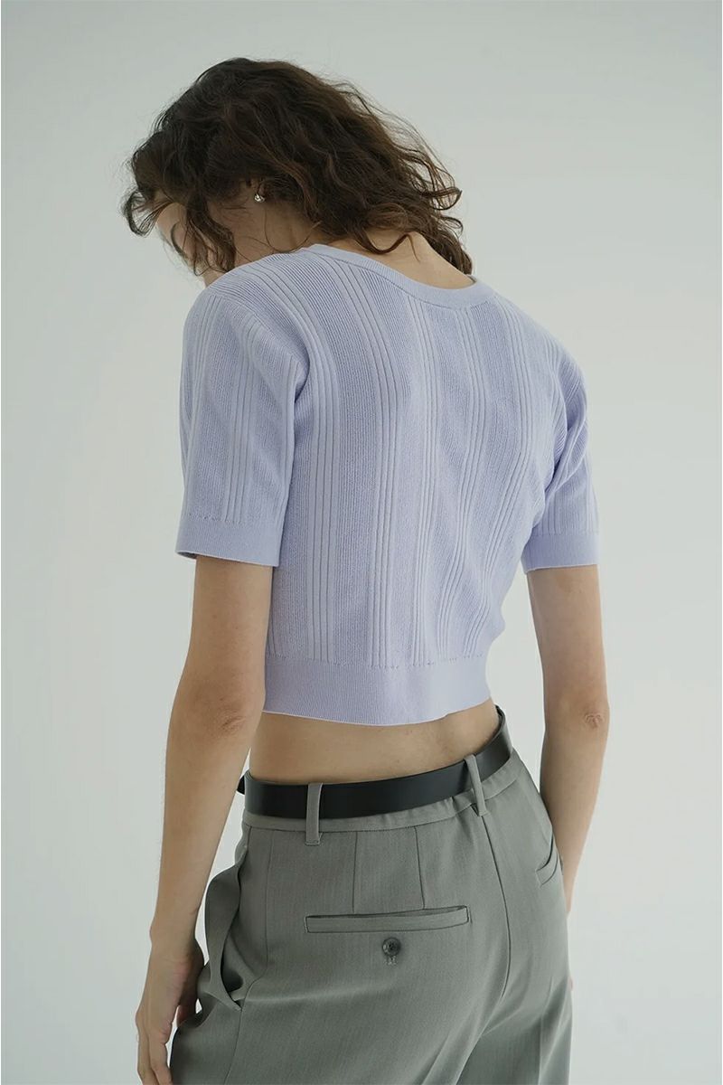 CLANE(クラネ) W FACE RIB KNIT CARDIGAN ダブルフェイスリブニットカーディガン 19106-2012