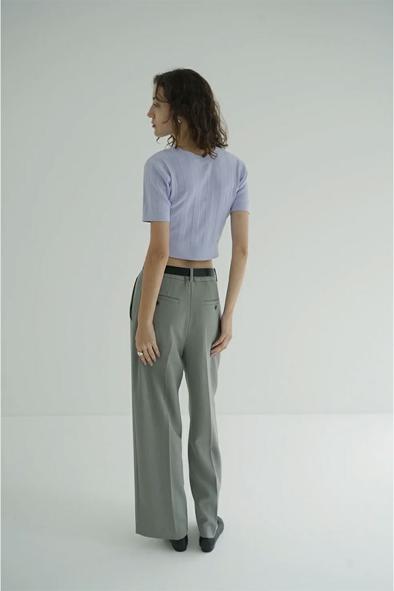 CLANE(クラネ) W FACE RIB KNIT CARDIGAN ダブルフェイスリブニットカーディガン 19106-2012