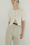 CLANE(クラネ) W FACE RIB KNIT CARDIGAN ダブルフェイスリブニットカーディガン 19106-2012