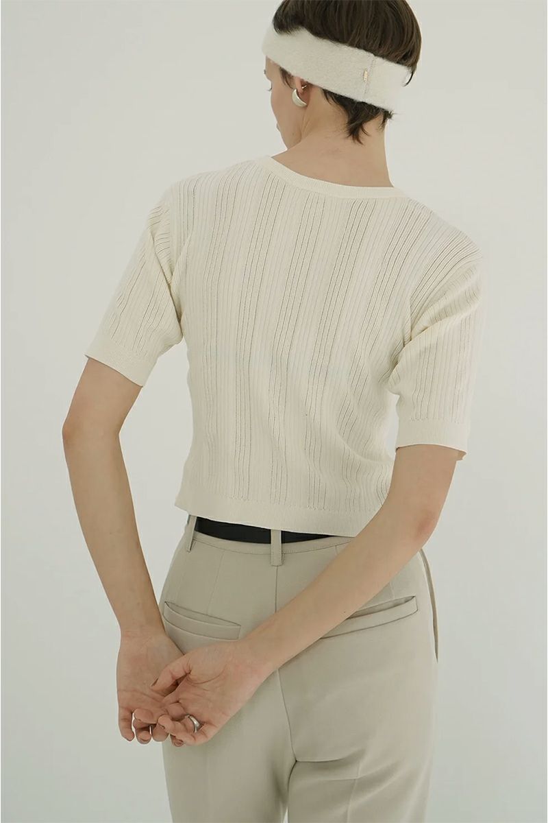 CLANE(クラネ) W FACE RIB KNIT CARDIGAN ダブルフェイスリブニットカーディガン 19106-2012