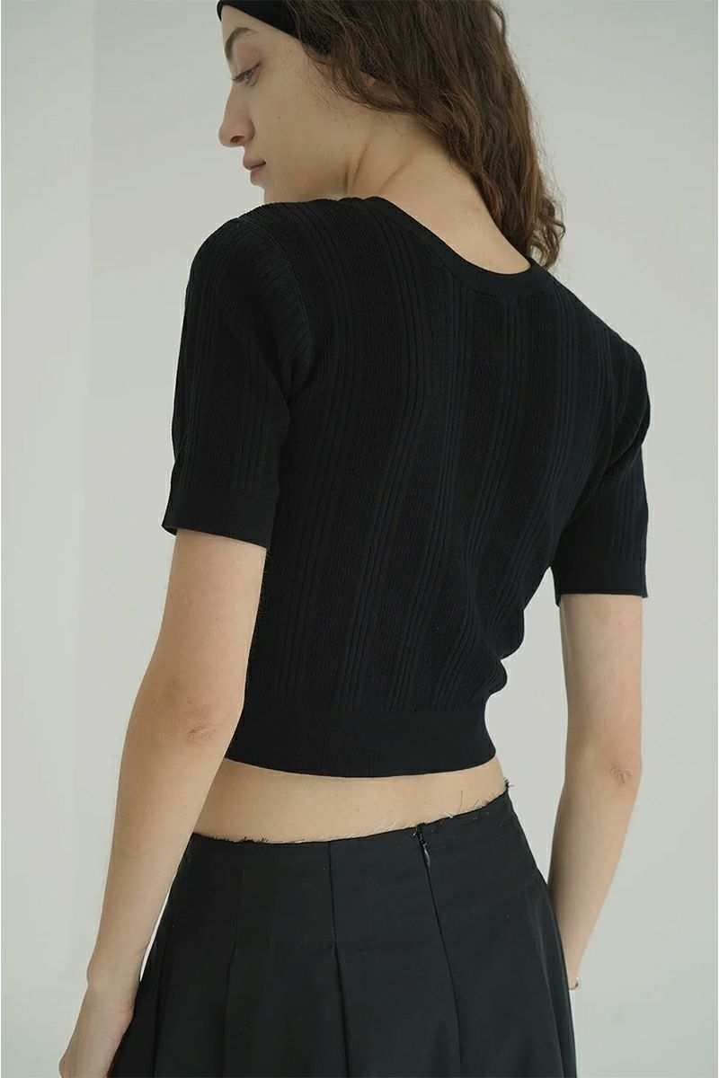 CLANE(クラネ) W FACE RIB KNIT CARDIGAN ダブルフェイスリブニットカーディガン 19106-2012