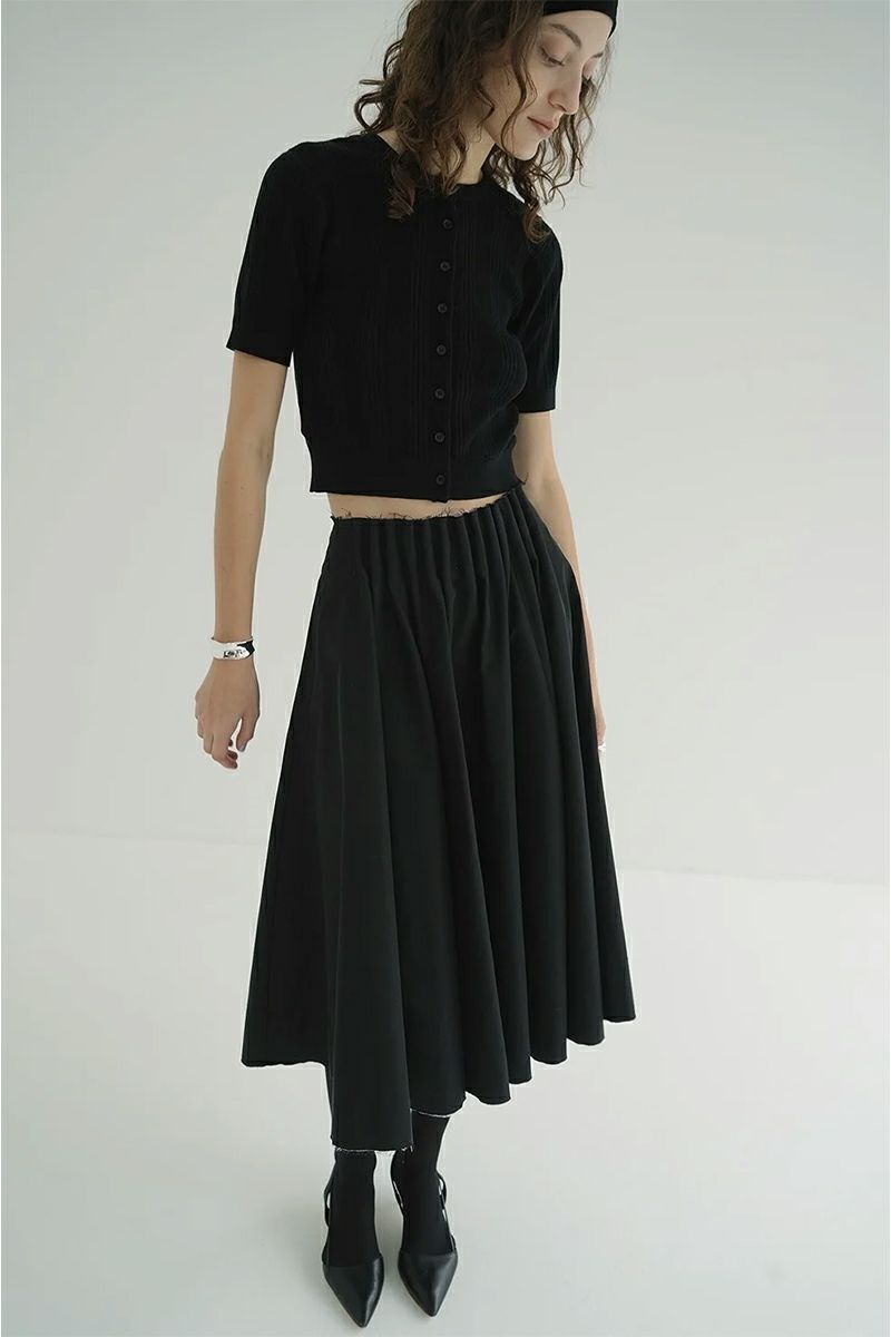 CLANE(クラネ) W FACE RIB KNIT CARDIGAN ダブルフェイスリブニットカーディガン 19106-2012
