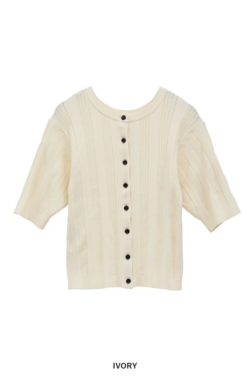 クラネ / CLANE ファイスリブ ニット カーディガン - W FACE RIB KNIT CARDIGAN - MINT CLANE - ファイスリブ ニット カーディガン - W FACE RIB KNIT