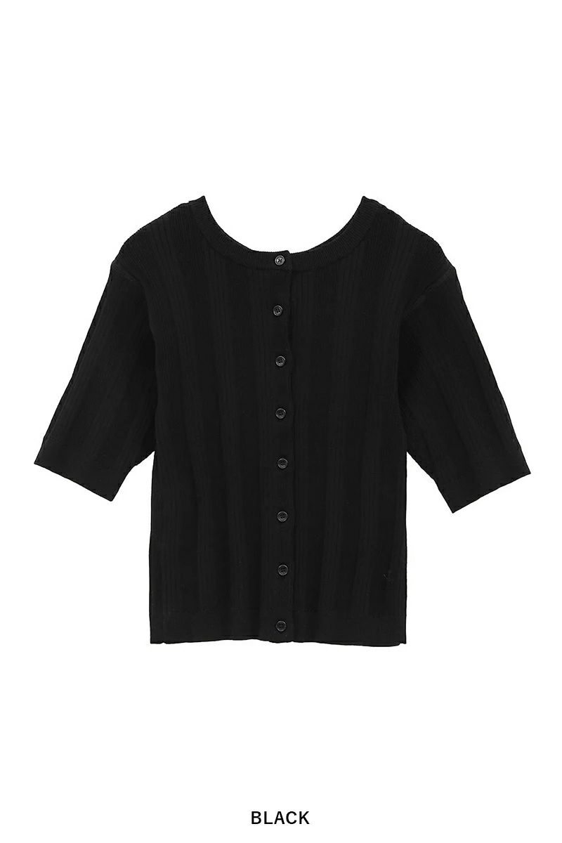 CLANE(クラネ) W FACE RIB KNIT CARDIGAN ダブルフェイスリブニットカーディガン 19106-2012