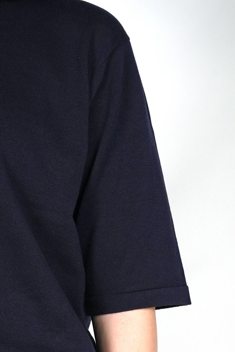 homspun(ホームスパン) ソフトコンパクトヤーン 半袖プルオーバー 7840