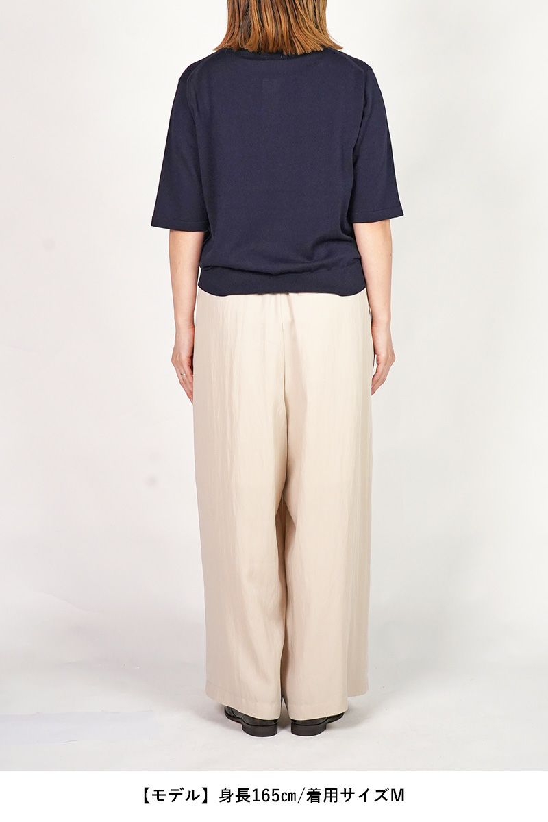 homspun(ホームスパン) ソフトコンパクトヤーン 半袖プルオーバー 7840