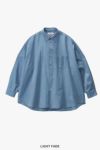 Graphpaper(グラフペーパー) SIDOGRAS Indigo Poplin L/S Oversized Regular Collar Shirt シドグラスインディゴポプリン長袖オーバーサイズレギュラーカラーシャツ GM252-50045