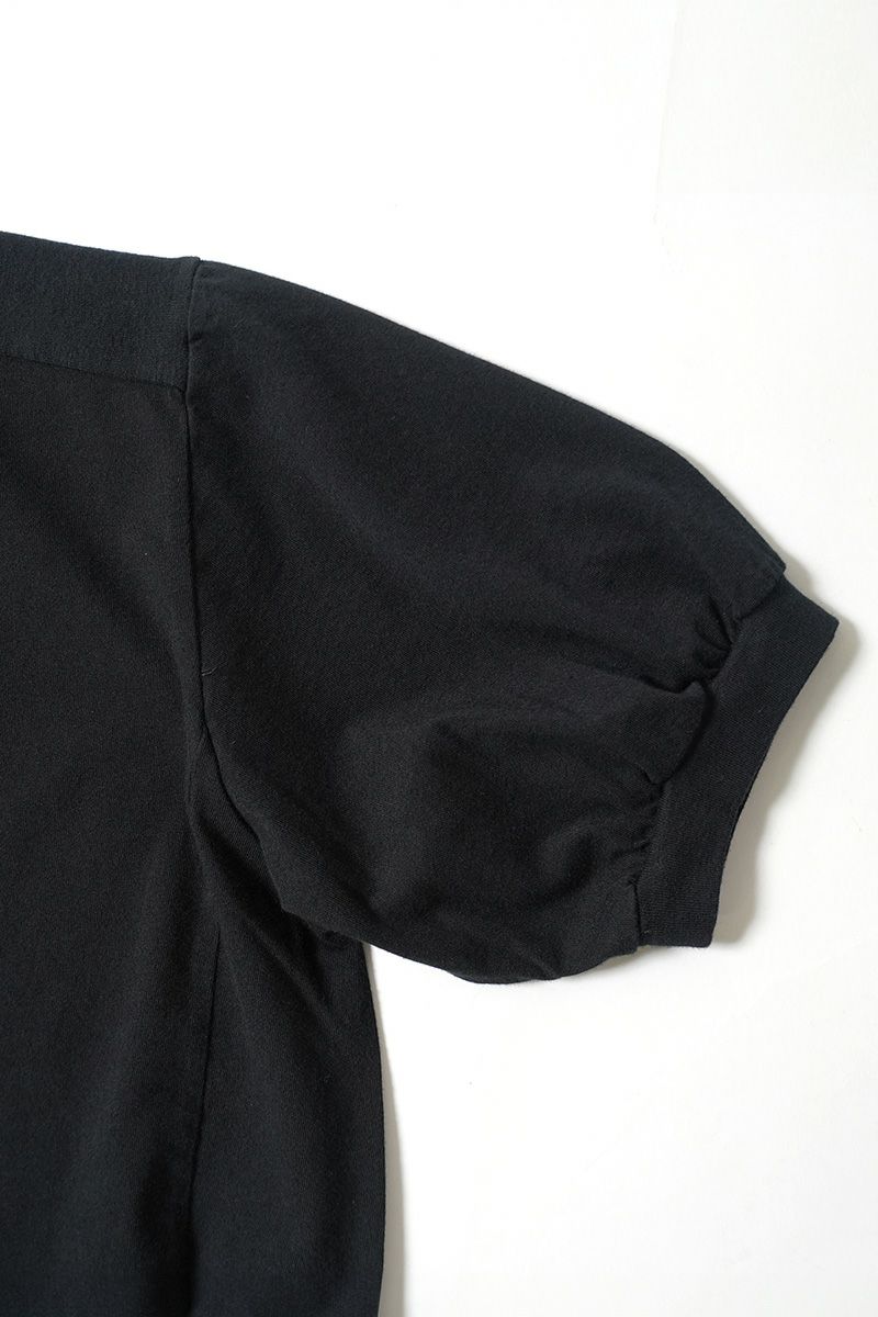  30/1天竺　クルーネックプルオーバー　パフスリーブコットンカットソー　6553 