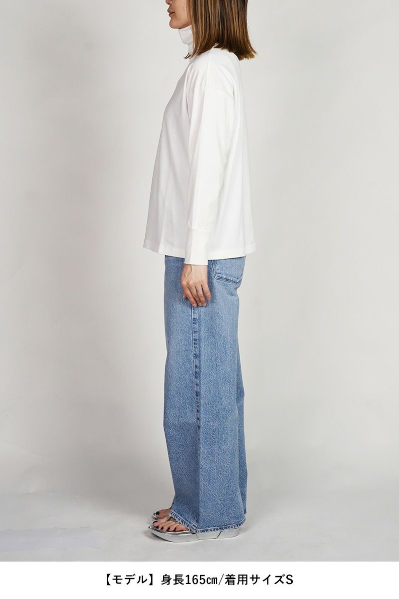 40/2天竺　タートルネックカットソー　232-6527 