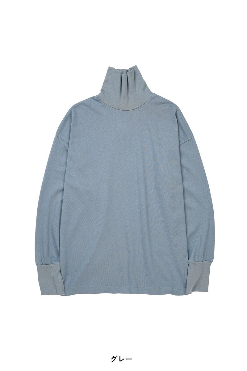 40/2天竺　タートルネックカットソー　232-6527 