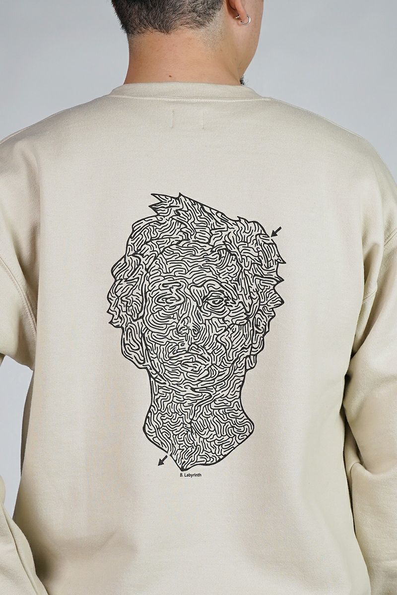 High Scream Center(ハイスクリームセンター)  COLORING LABYRINTH SW カラーリングラビリンスス スウェット HSC25FW-CT07