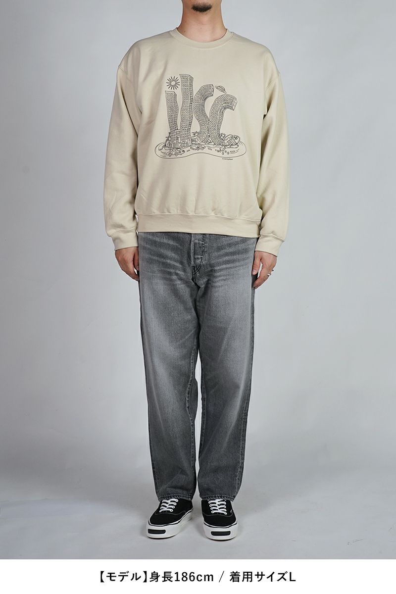 High Scream Center(ハイスクリームセンター)  COLORING LABYRINTH SW カラーリングラビリンスス スウェット HSC25FW-CT07