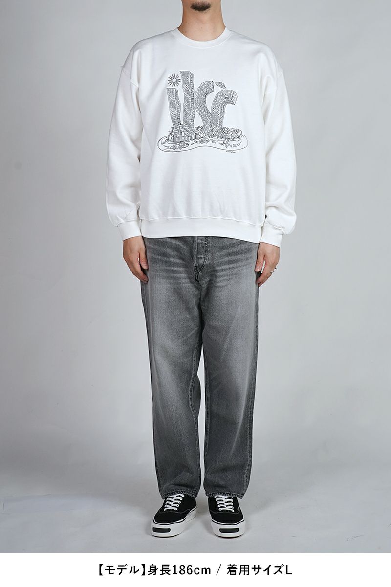 High Scream Center(ハイスクリームセンター)  COLORING LABYRINTH SW カラーリングラビリンスス スウェット HSC25FW-CT07