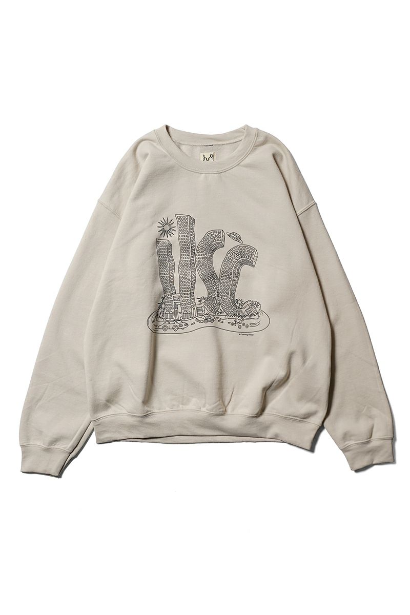 High Scream Center(ハイスクリームセンター)  COLORING LABYRINTH SW カラーリングラビリンスス スウェット HSC25FW-CT07