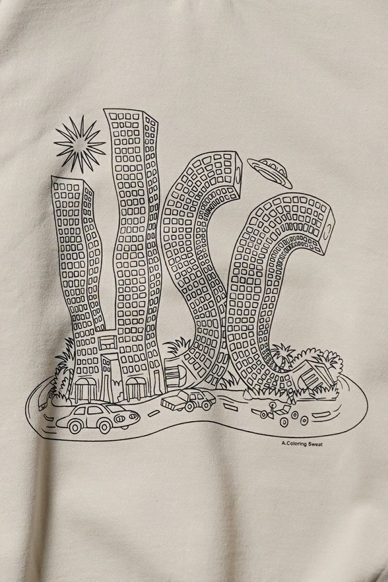 High Scream Center(ハイスクリームセンター)  COLORING LABYRINTH SW カラーリングラビリンスス スウェット HSC25FW-CT07