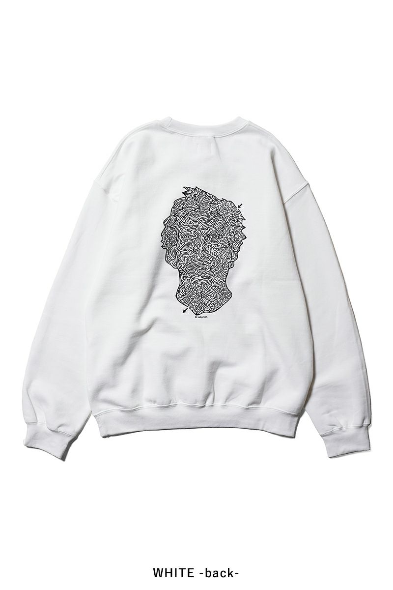 High Scream Center(ハイスクリームセンター)  COLORING LABYRINTH SW カラーリングラビリンスス スウェット HSC25FW-CT07