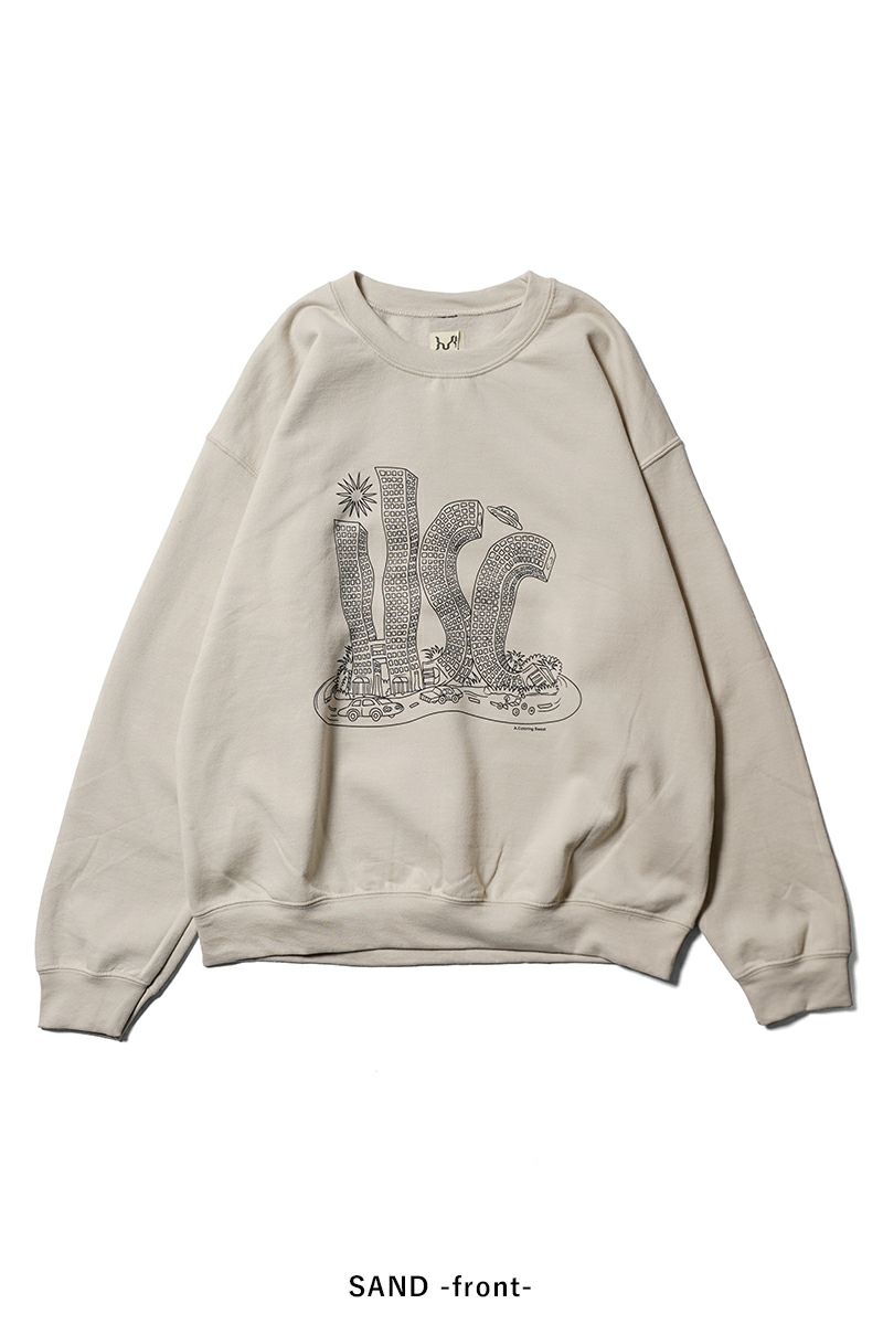 High Scream Center(ハイスクリームセンター)  COLORING LABYRINTH SW カラーリングラビリンスス スウェット HSC25FW-CT07