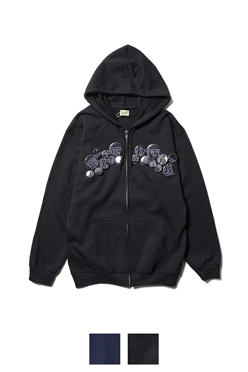 High Scream Center(ハイスクリームセンター)  COLLEGE LOGO ZIP HOODIE カレッジロゴジップフーディー HSC25FW-CT015