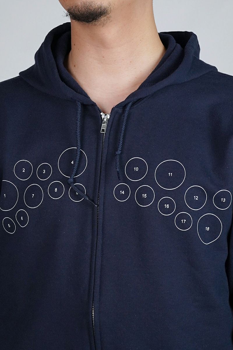 High Scream Center(ハイスクリームセンター)  COLLEGE LOGO ZIP HOODIE カレッジロゴジップフーディー HSC25FW-CT015