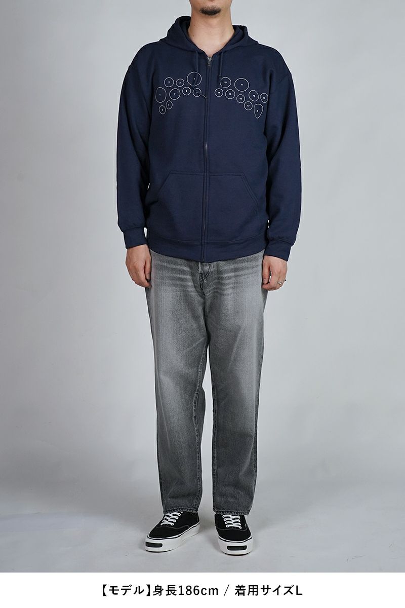 High Scream Center(ハイスクリームセンター)  COLLEGE LOGO ZIP HOODIE カレッジロゴジップフーディー HSC25FW-CT015