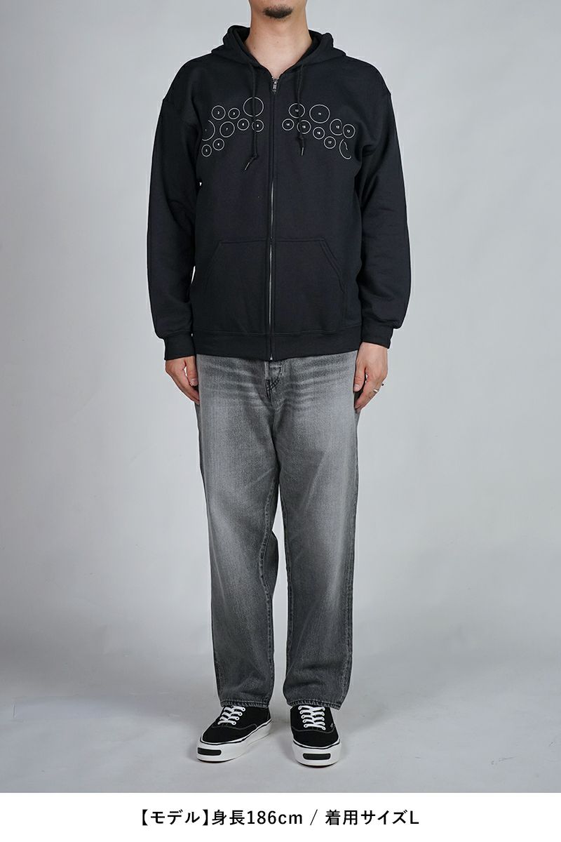 High Scream Center(ハイスクリームセンター)  COLLEGE LOGO ZIP HOODIE カレッジロゴジップフーディー HSC25FW-CT015