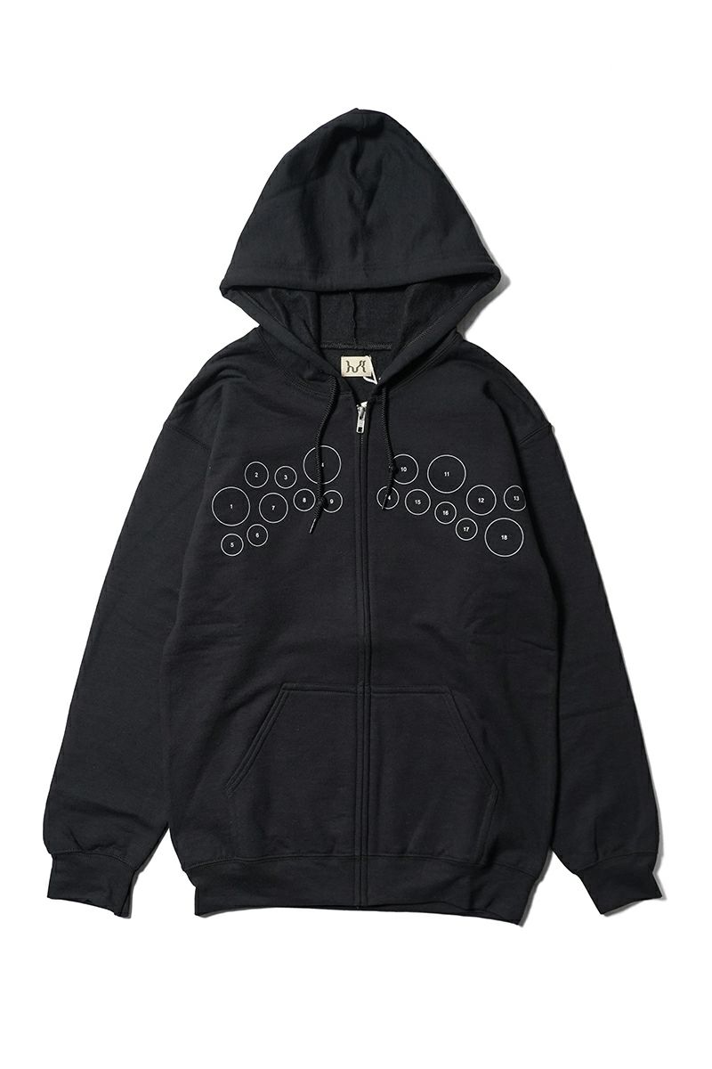 High Scream Center(ハイスクリームセンター)  COLLEGE LOGO ZIP HOODIE カレッジロゴジップフーディー HSC25FW-CT015