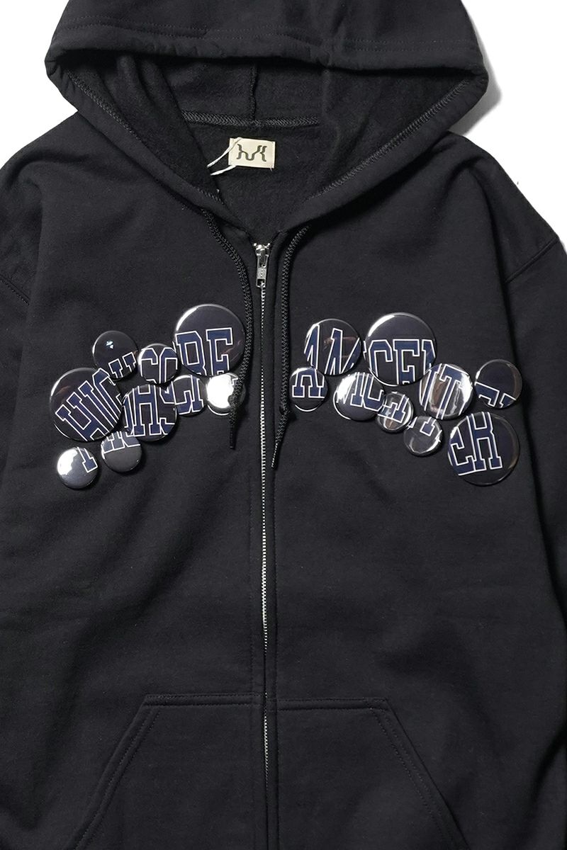High Scream Center(ハイスクリームセンター)  COLLEGE LOGO ZIP HOODIE カレッジロゴジップフーディー HSC25FW-CT015