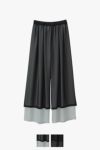 Graphpaper(グラフペーパー) Cupro Stripe Layered Sheer Pants キュプラストライプレイヤードシアーパンツ GL253-40416