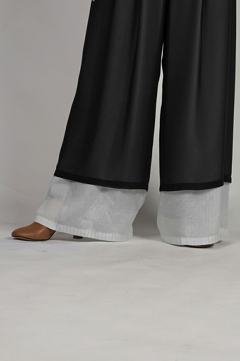 Graphpaper(グラフペーパー) Cupro Stripe Layered Sheer Pants キュプラストライプレイヤードシアーパンツ GL253-40416