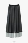 Graphpaper(グラフペーパー) Cupro Stripe Layered Sheer Pants キュプラストライプレイヤードシアーパンツ GL253-40416