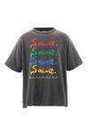 SAINT Mxxxxxx(セントマイケル)  SM-HR1-0000-013 / SS TEE MULATED BLACK 半袖Tシャツ