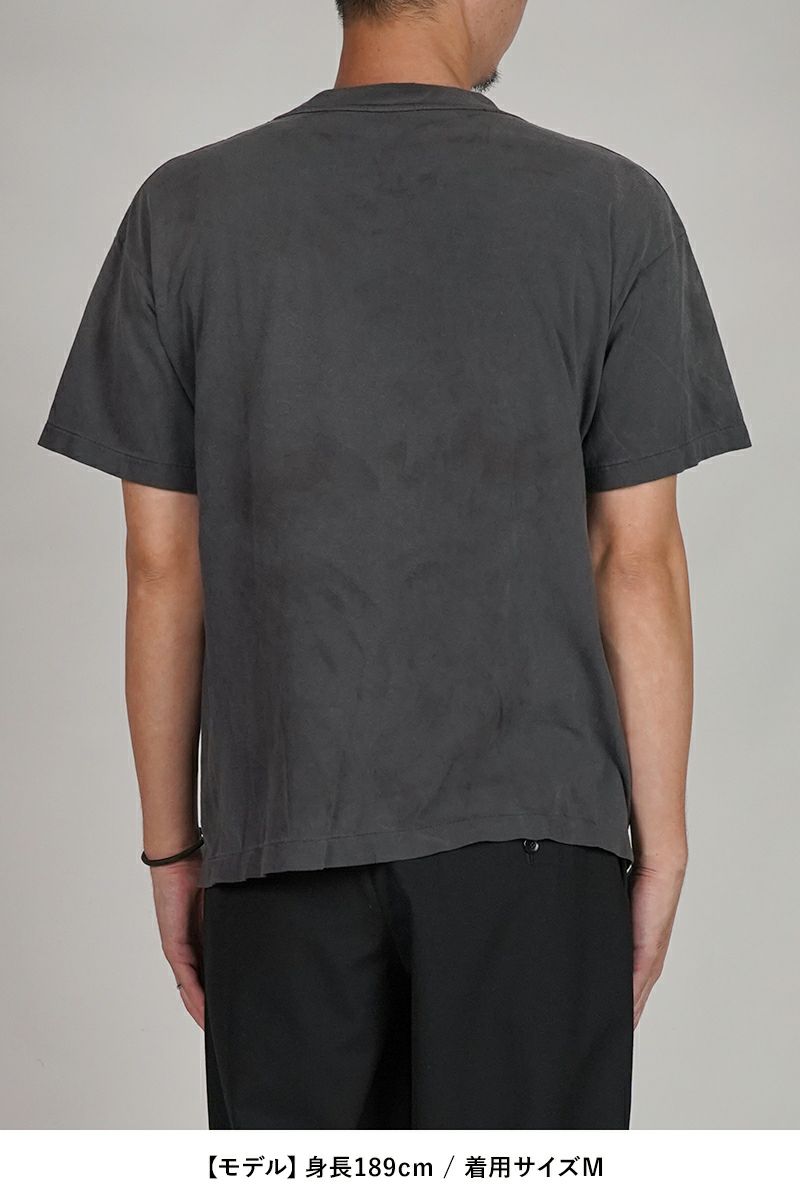SAINT Mxxxxxx(セントマイケル)  SM-HR1-0000-013 / SS TEE MULATED BLACK 半袖Tシャツ