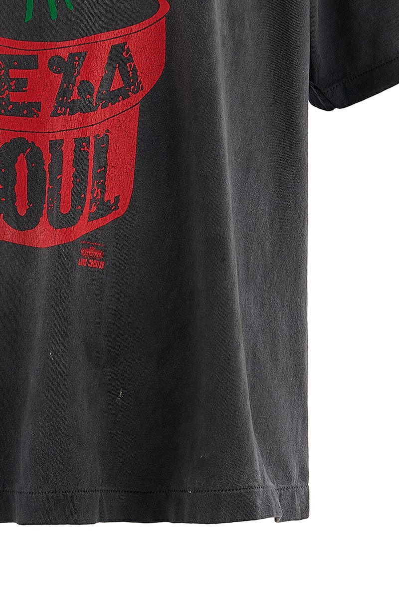 SAINT Mxxxxxx(セントマイケル)  SM-HR1-0000-C18 / DLS_SS TEE DE LA SOUL BLACK 半袖Tシャツ