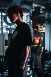 SAINT Mxxxxxx(セントマイケル)  SM-HR1-0000-C18 / DLS_SS TEE DE LA SOUL BLACK 半袖Tシャツ