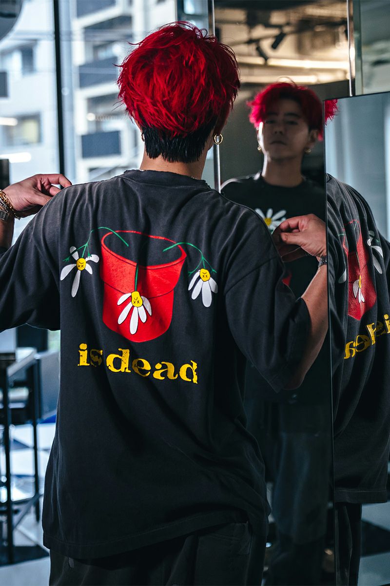 SAINT Mxxxxxx(セントマイケル)  SM-HR1-0000-C18 / DLS_SS TEE DE LA SOUL BLACK 半袖Tシャツ