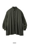 Graphpaper(グラフペーパー)  Silicon Poplin Deep Slit Regular Collar Shirt シリコンポプリンディープスリットレギュラーカラーシャツ GL253-50182