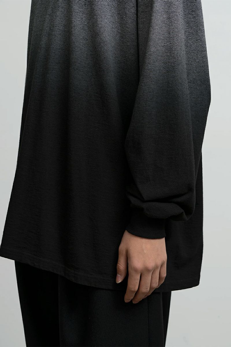 Graphpaper(グラフペーパー) Gradient Border LS Tee グラディエントボーダー長袖Tシャツ GU253-70511