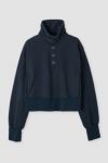 JANE SMITH(ジェーンスミス) FROSTING COTTON FLEECE SNAP COLLAR PULLOVER フロスティングコットンフリーススナップカラープルオーバー 25WCT-#953S