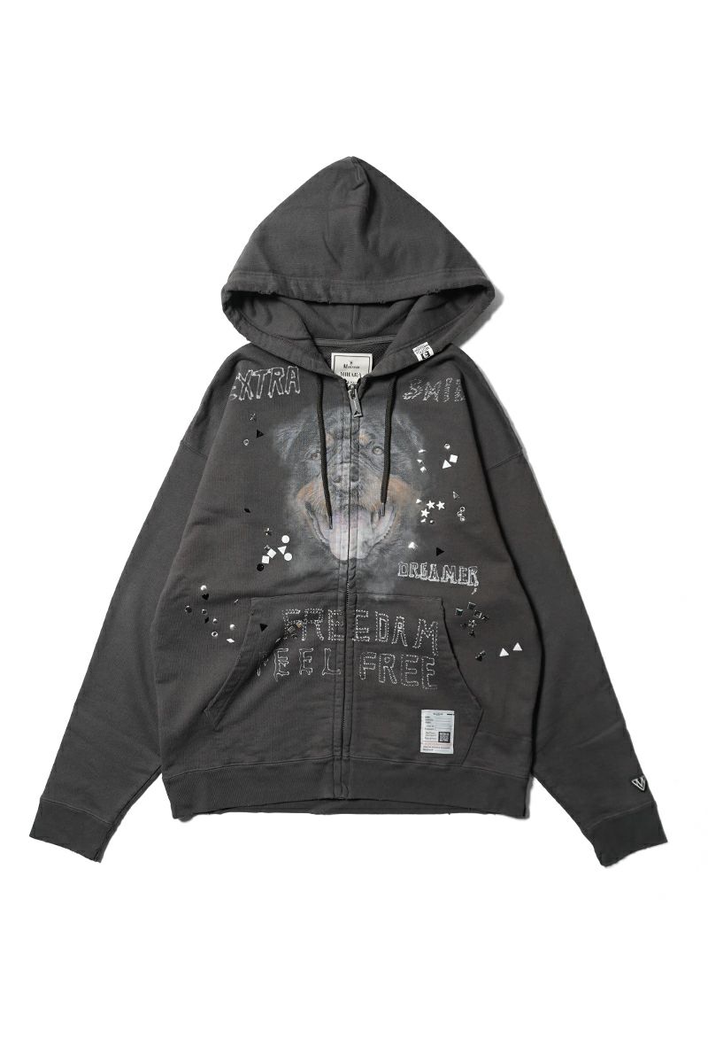Maison MIHARA YASUHIRO(メゾン ミハラヤスヒロ) EMBELLISHED DISTRESSED PARKA エンベルイッシュドディストレストパーカ J15PK721